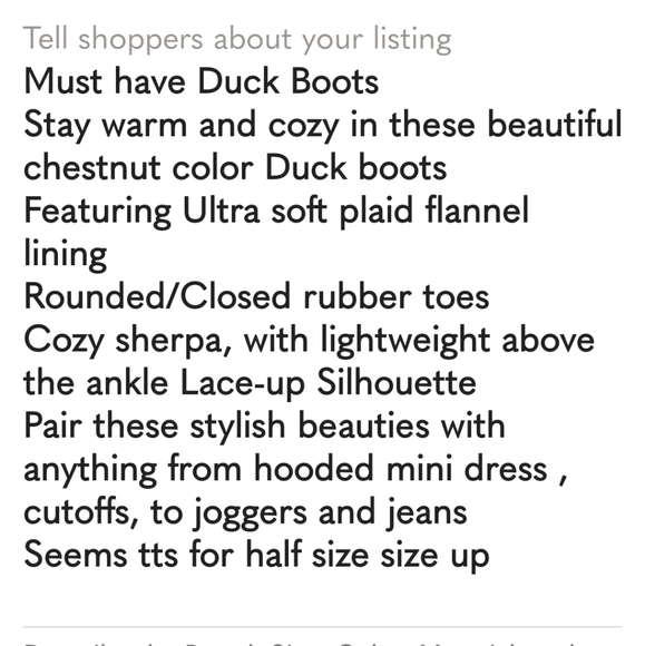 Clearance Women's chestnut sherpa Duck BOOTS - Picture 5 of 5